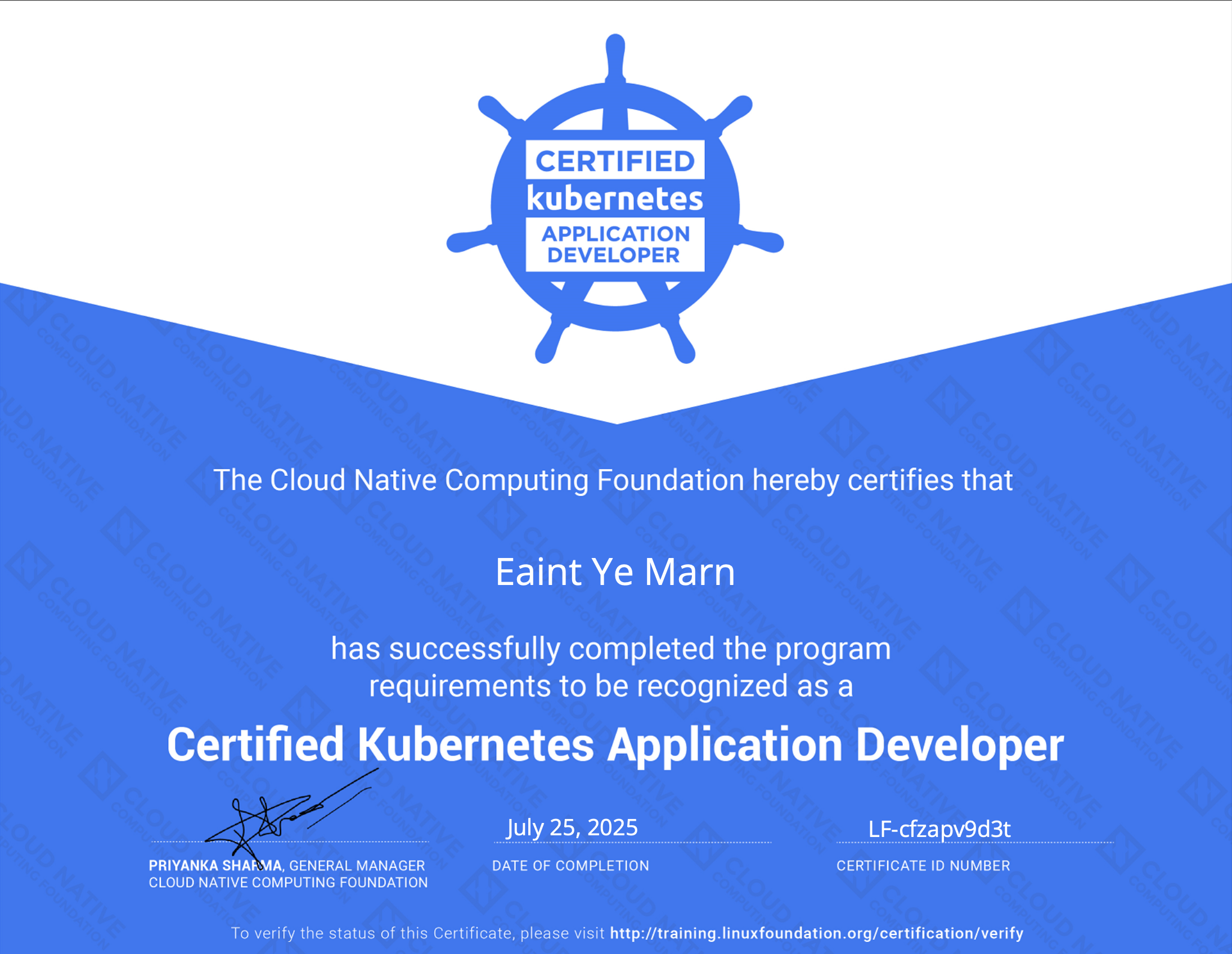 Certified Kubernetes Application Developer
